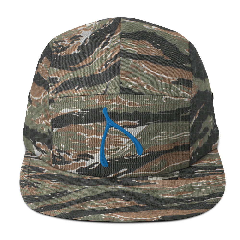 Yupoong 5 panel - Green Tiger Camo
